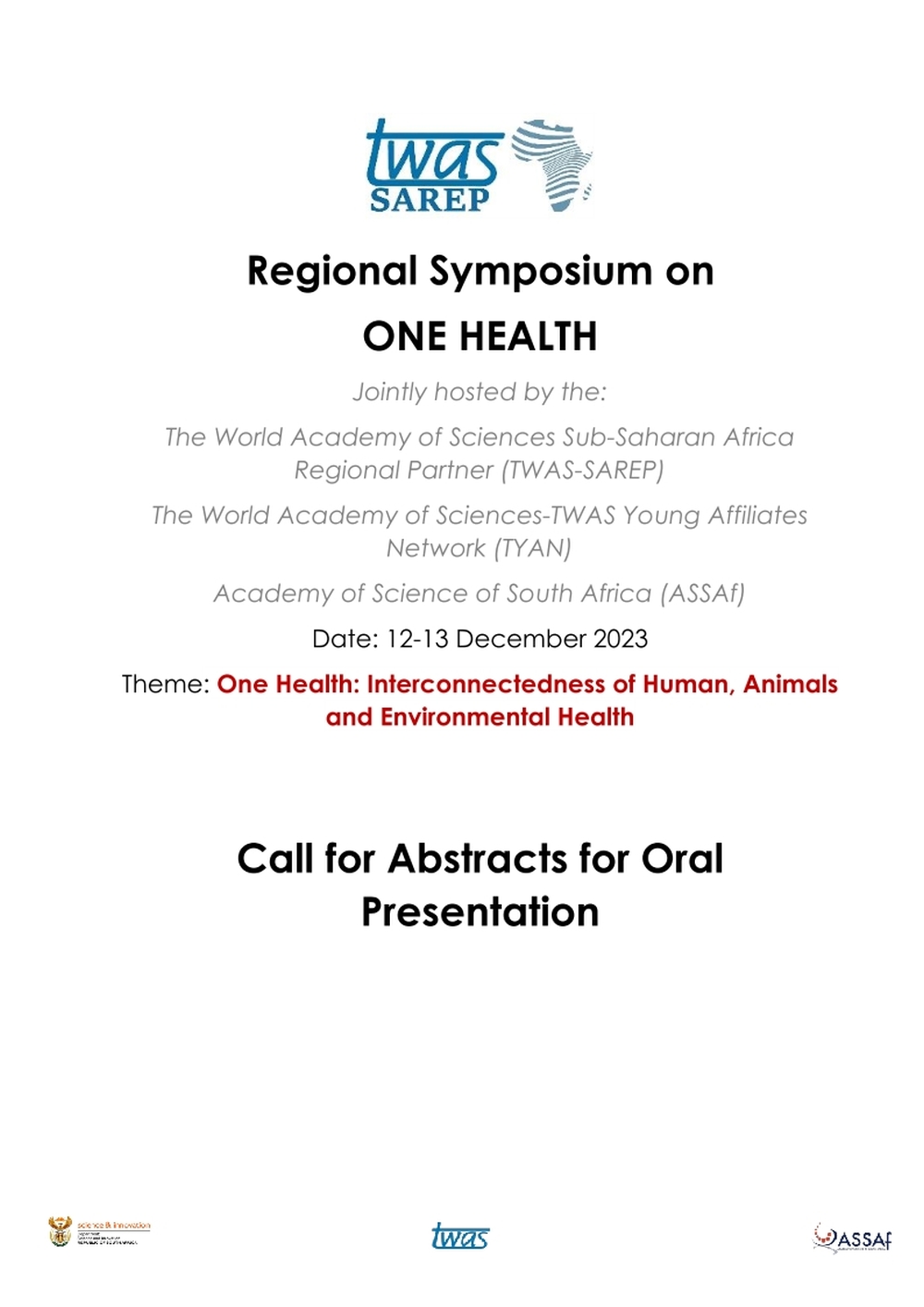 T3-CALL-One-Health-Malawi-Call-for-Abstracts-TWAS-SAREP-Dec-2023_1