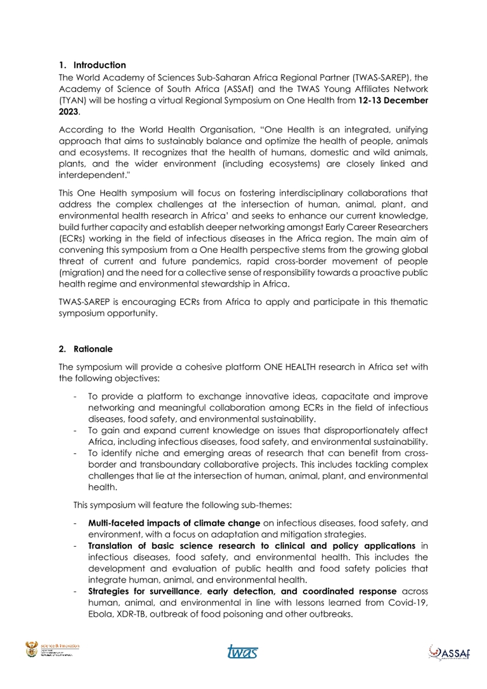 T3-CALL-One-Health-Malawi-Call-for-Abstracts-TWAS-SAREP-Dec-2023_2