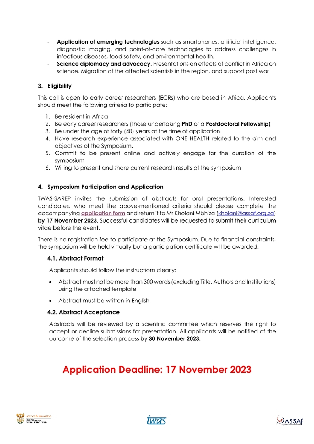 T3-CALL-One-Health-Malawi-Call-for-Abstracts-TWAS-SAREP-Dec-2023_3